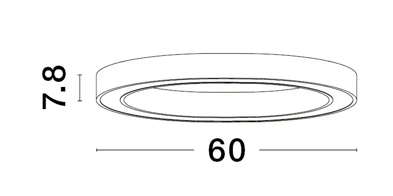 Stropné svietidlo NOVA LUCE 9558610 LED 40W 2153lm 3000K 230V IP20